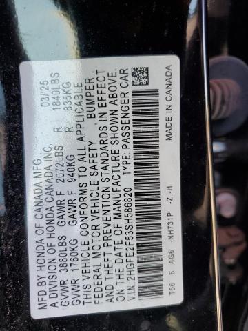 2025 HONDA CIVIC SPORT 2HGFE2F53SH586820