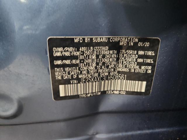 2020 SUBARU FORESTER T - JF2SKAXC3LH508561