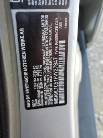 2015 BMW X1 XDRIVE2 - WBAVL1C51FVY27847