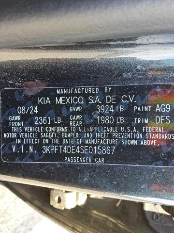 2025 KIA K4 LX 3KPFT4DE4SE015867