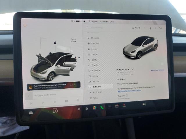 2021 TESLA MODEL Y 5YJYGAEE4MF274656