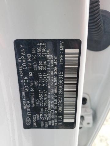2022 HYUNDAI TUCSON BLUE KM8JBCA12NU056315