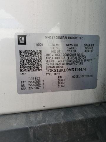 2021 GMC YUKON SLT - 1GKS1BKD0MR114474