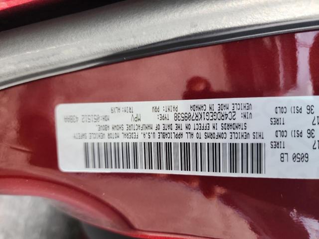 2019 DODGE GRAND CARA 2C4RDGEG1KR709538