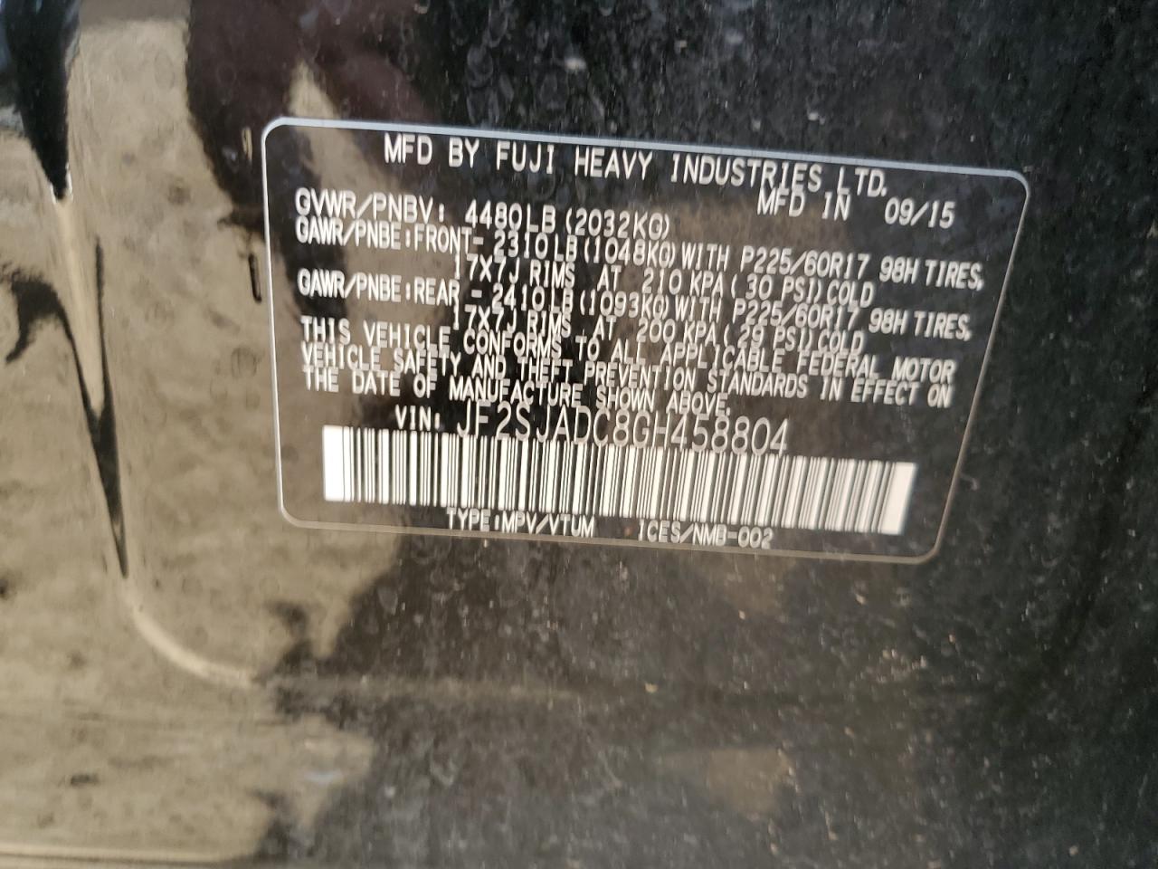 SUBARU FORESTER 2.5I PREMIUM