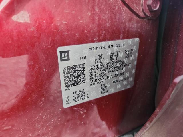 2018 GMC ACADIA DEN 1GKKNXLS3JZ233503
