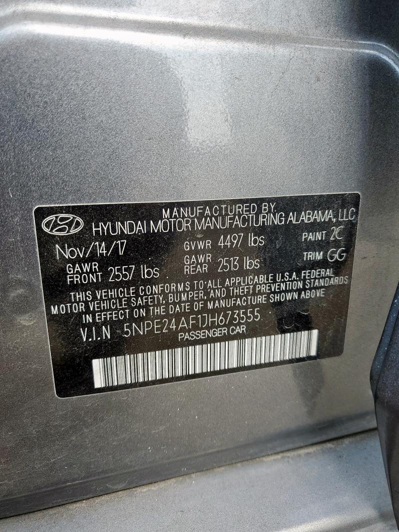 2018 HYUNDAI SONATA SE 5NPE24AF1JH673555