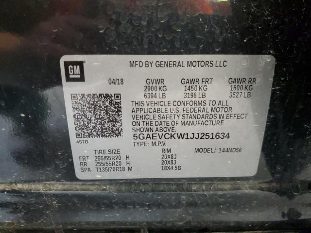 2018 BUICK ENCLAVE AV 5GAEVCKW1JJ251634