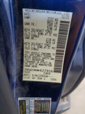 2022 NISSAN FRONTIER S 1N6ED1CMXNN627956