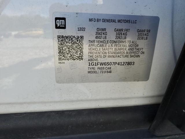 2023 CHEVROLET BOLT EV 1LT 1G1FW6S07P4127803