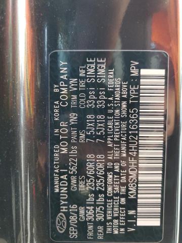 2017 HYUNDAI SANTA FE S KM8SMDHF4HU216365