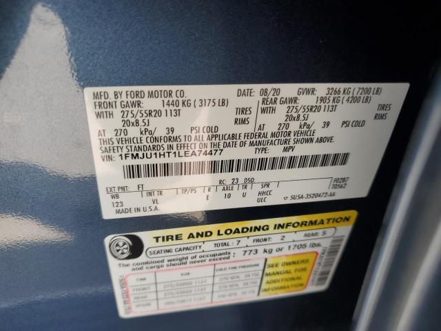 2020 FORD EXPEDITION 1FMJU1HT1LEA74477