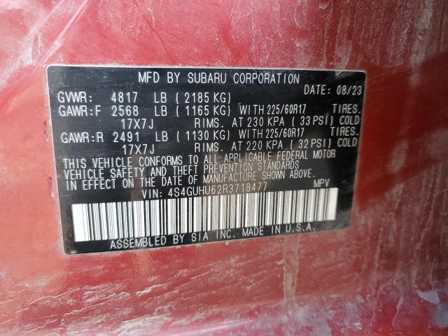 2024 SUBARU CROSSTREK 4S4GUHU62R3718477