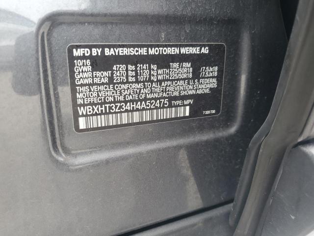 2017 BMW X1 XDRIVE2 WBXHT3Z34H4A52475