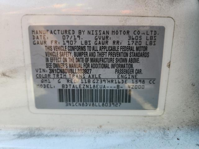 2020 NISSAN VERSA S 3N1CN8DV8LL803927