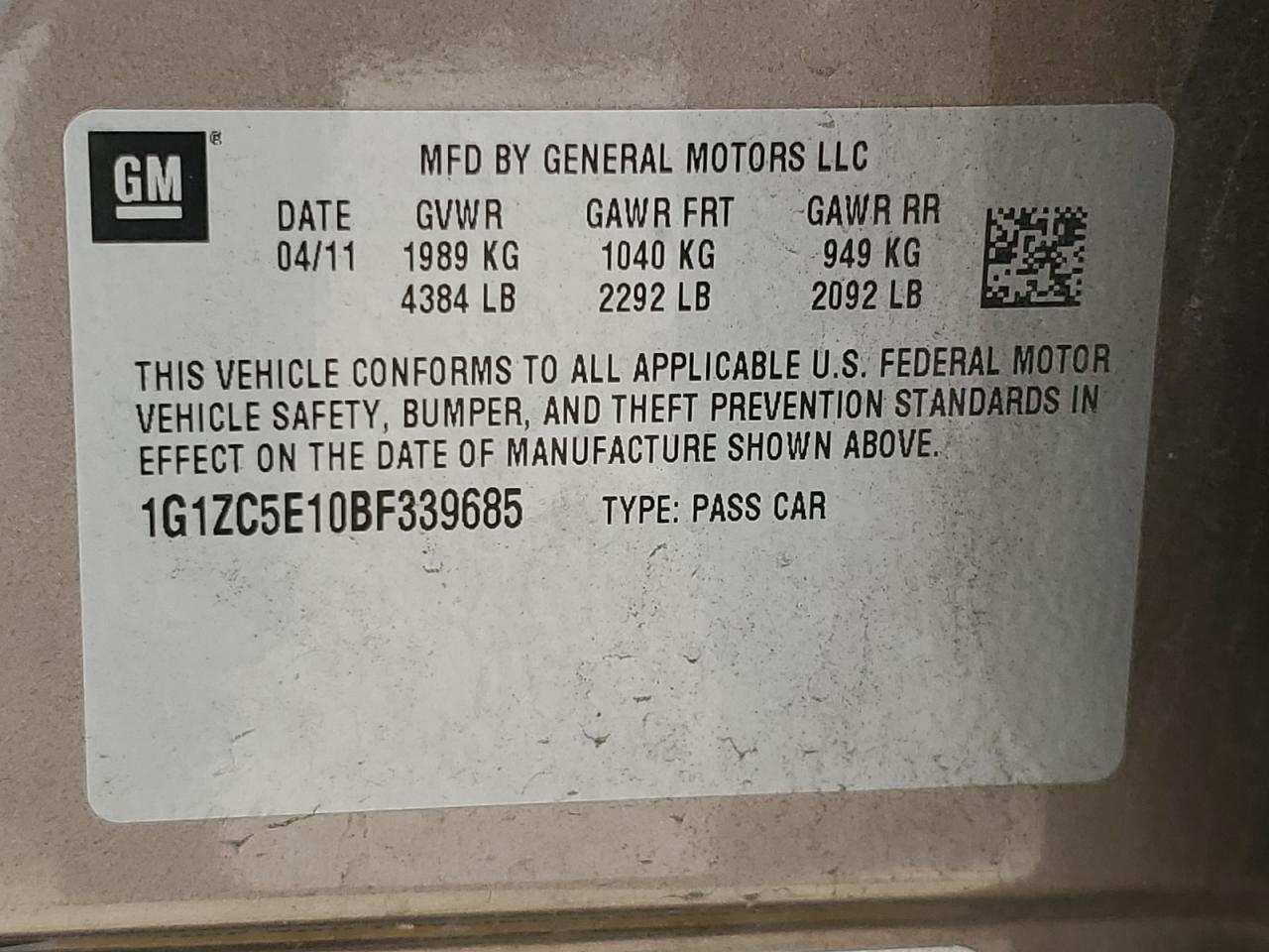 CHEVROLET MALIBU 1LT