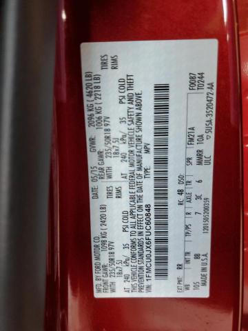 2015 FORD ESCAPE TIT 1FMCU0JX6FUC60848