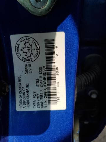 2018 HONDA CIVIC EX 2HGFC1F49JH107368