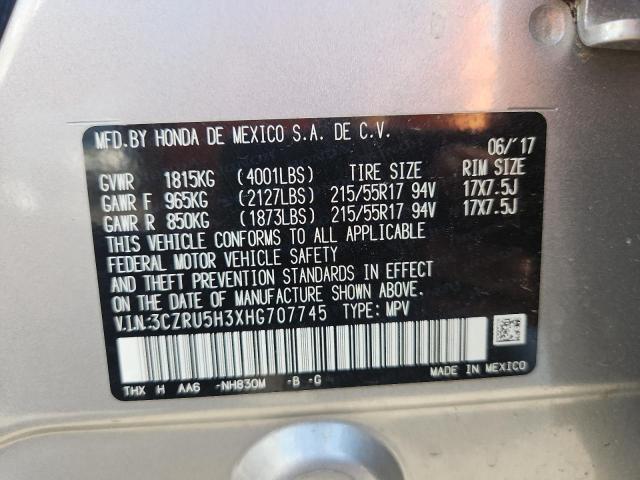 2017 HONDA HR-V LX 3CZRU5H3XHG707745