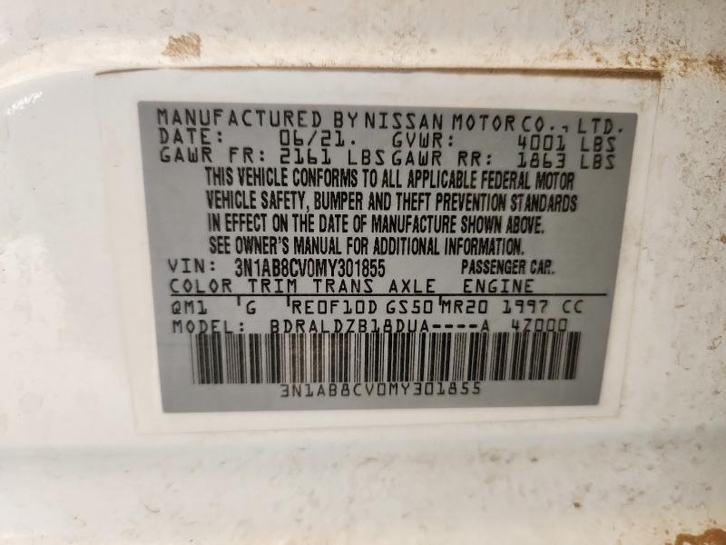 2021 NISSAN SENTRA SV #3284122545