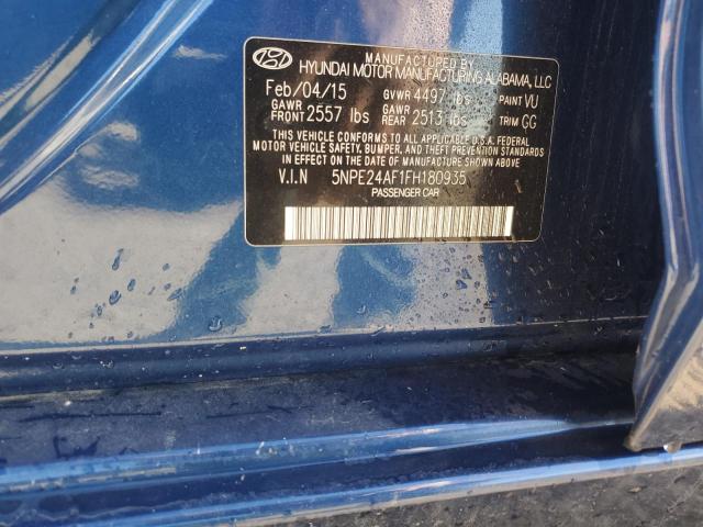 2015 HYUNDAI SONATA SE 5NPE24AF1FH180935