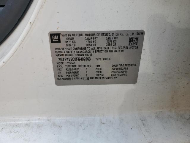 2015 GMC SIERRA C1500 SLT 3GTP1VEC8FG489263