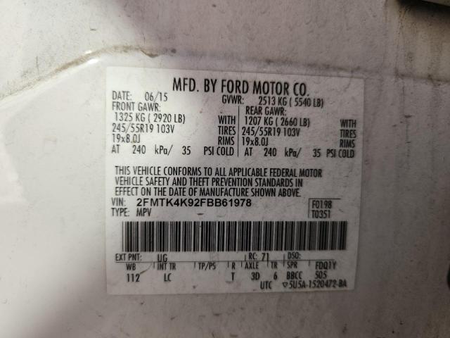 2015 FORD EDGE TITAN 2FMTK4K92FBB61978