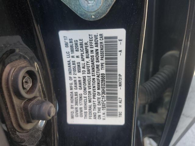 2017 HONDA CIVIC EX 19XFC1F36HE028669