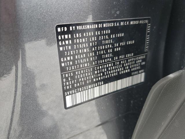 2025 VOLKSWAGEN TAOS S 3VV5C7B25SM058756