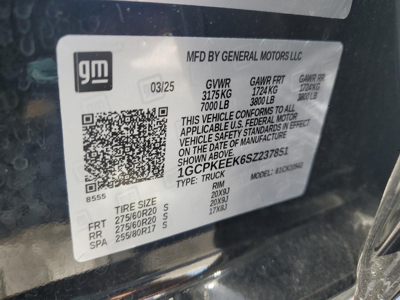 Lot #3257196239 2025 CHEVROLET SILVERADO K1500 RST