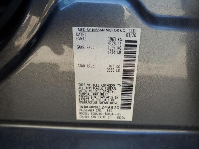 2020 NISSAN ALTIMA S - 1N4BL4BV8LC249820