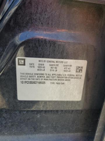 2016 CHEVROLET CRUZE LIMITED LS 1G1PC5SG6G7196825