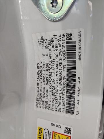 2023 HONDA CIVIC EX 2HGFE1F71PH306797