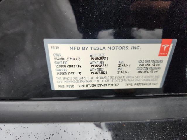 2012 TESLA MODEL S - 5YJSA1CP4CFP01957
