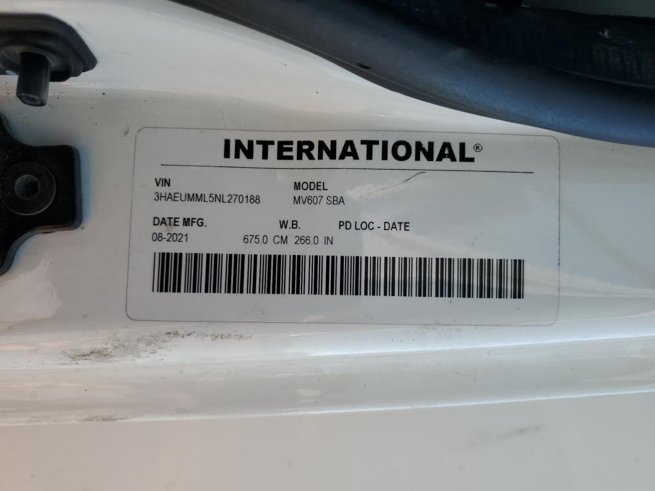 Lot #3280583419 2022 INTERNATIONAL MV607