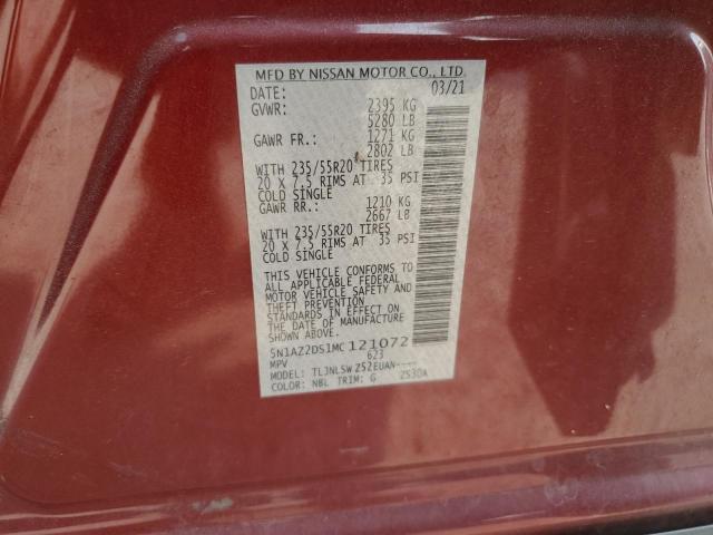 2021 NISSAN UK 5N1AZ2DS1MC121072