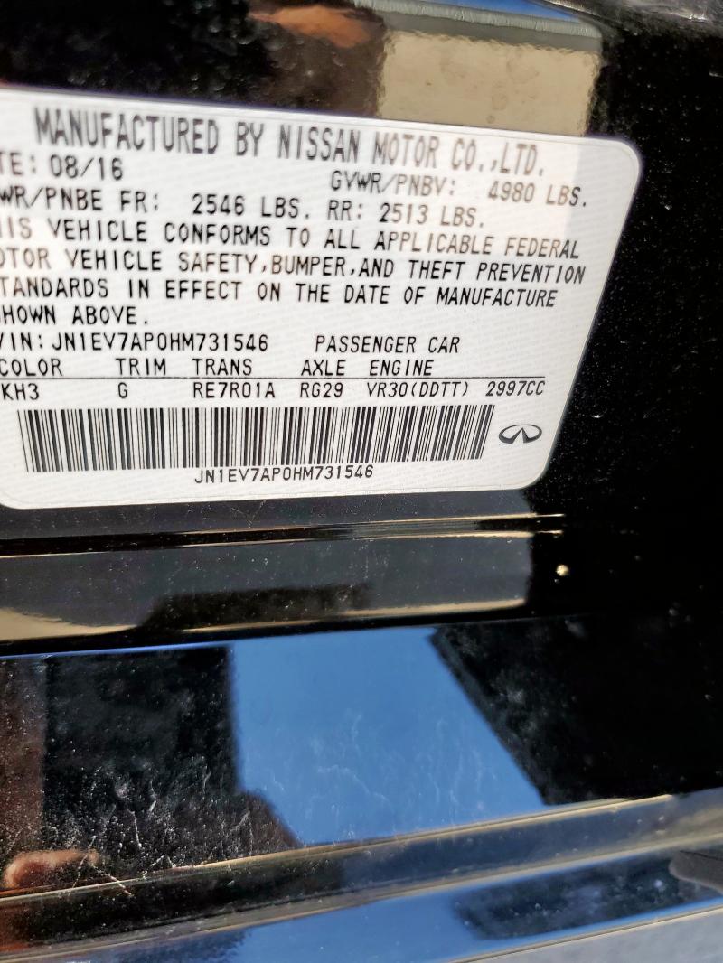 2017 INFINITI Q50 PREMIU JN1EV7AP0HM731546