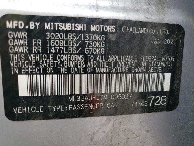 2021 MITSUBISHI MIRAGE ES - ML32AUHJ7MH005037