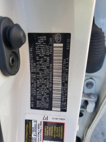 2017 TOYOTA CAMRY LE - 4T1BF1FK0HU629196