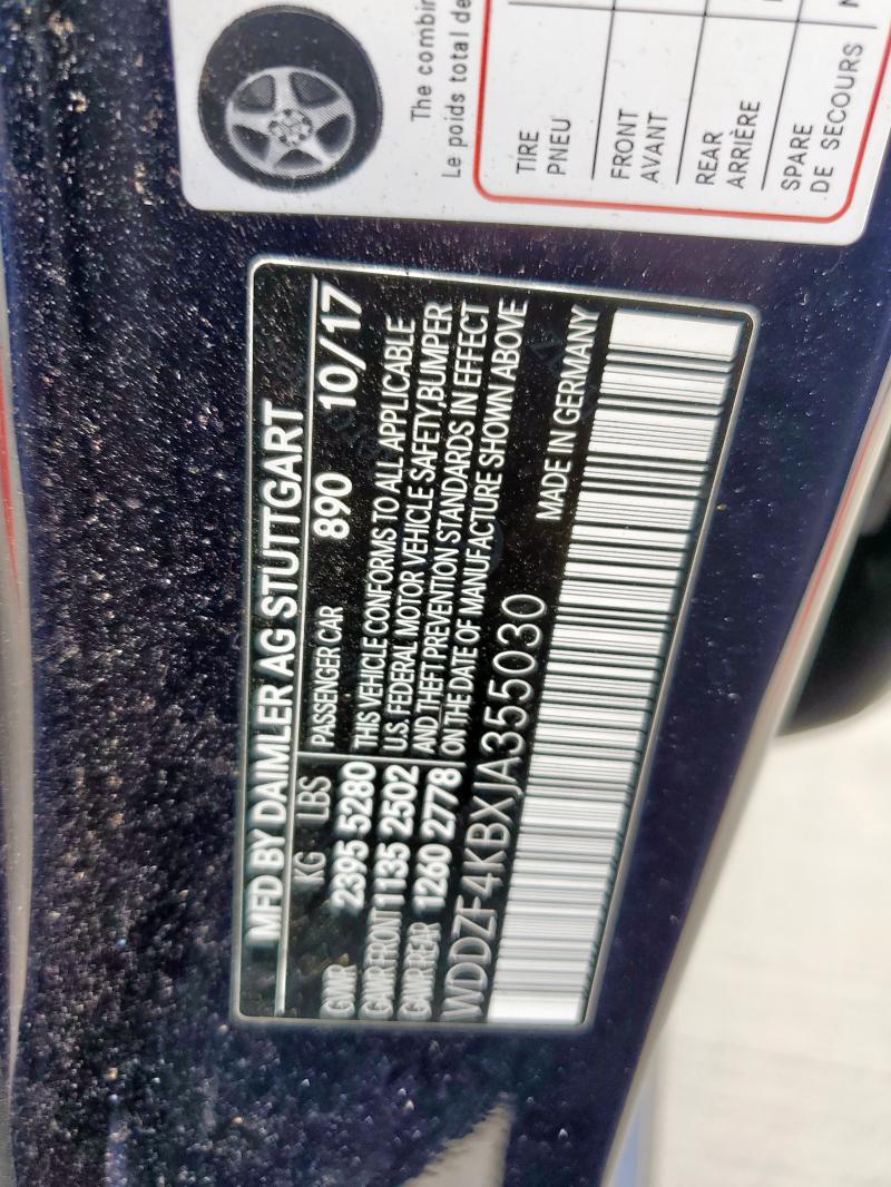 2018 MERCEDES-BENZ E 300 4MAT - WDDZF4KBXJA355030