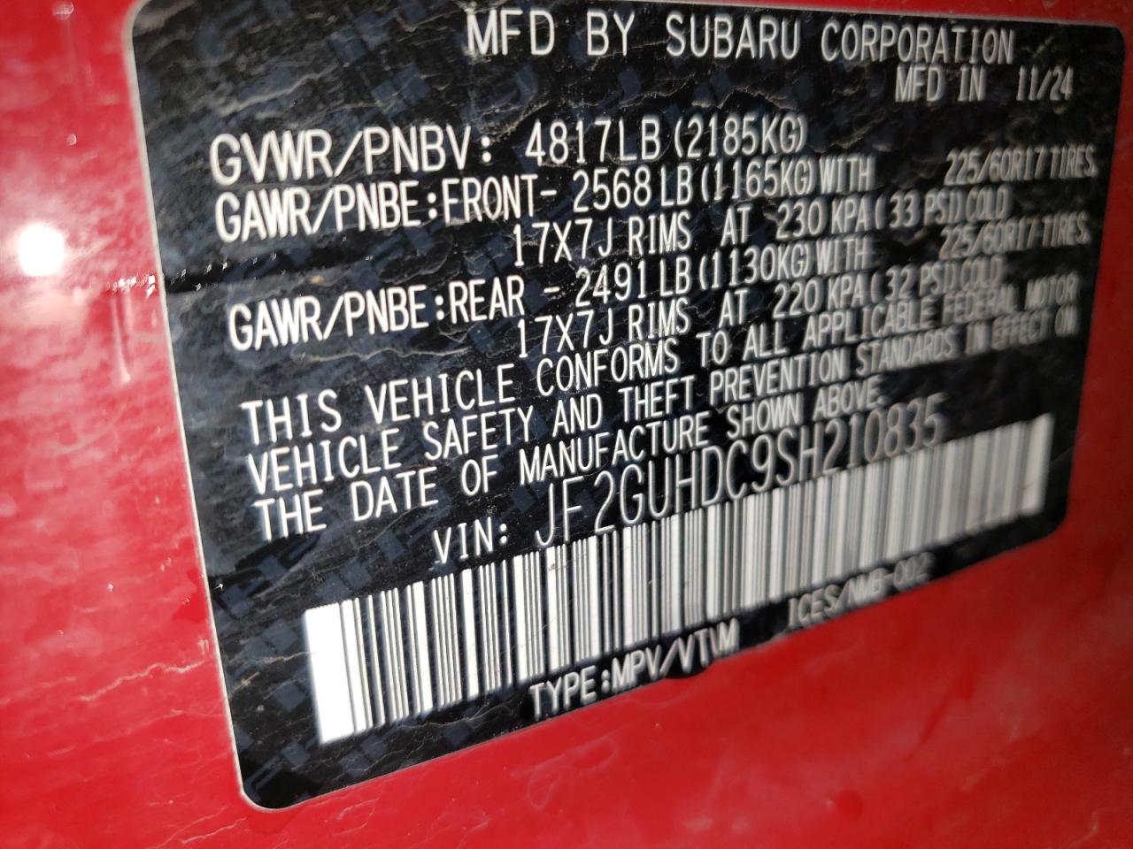 SUBARU CROSSTREK PREMIUM