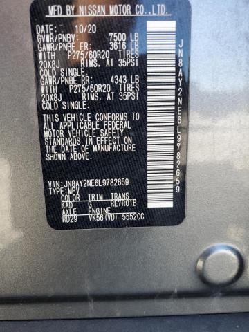 2020 NISSAN ARMADA PLATINUM - JN8AY2NE6L9782659