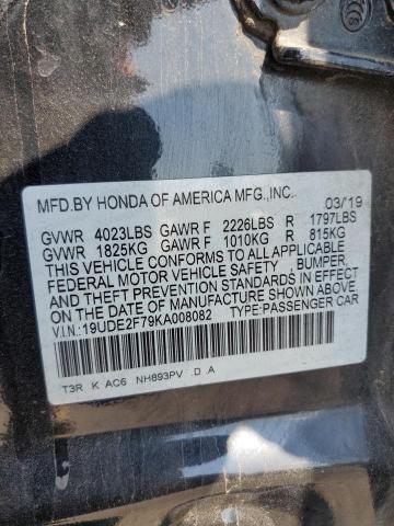 2019 ACURA ILX PREMIU 19UDE2F79KA008082