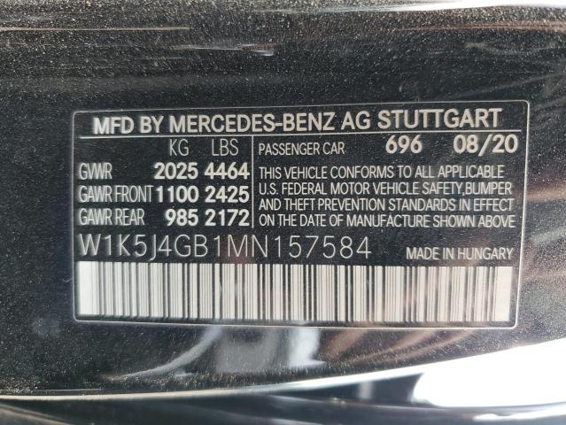 2021 MERCEDES-BENZ CLA 250 W1K5J4GB1MN157584
