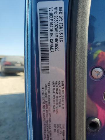 2021 DODGE CHALLENGER SXT 2C3CDZAG6MH610220