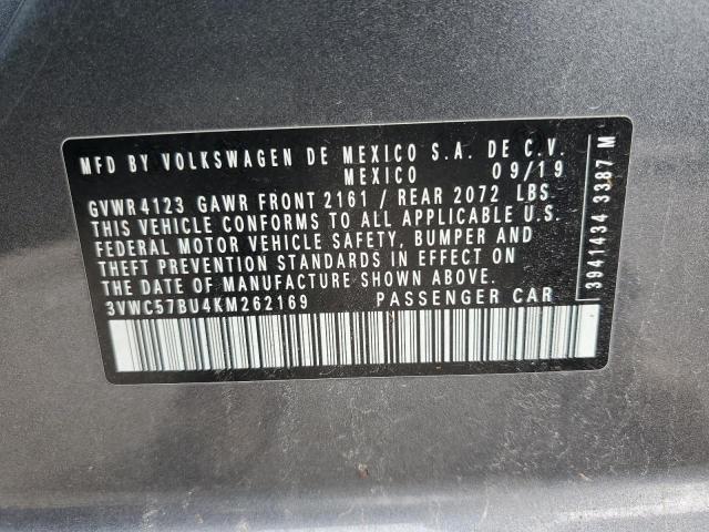 2019 VOLKSWAGEN JETTA S 3VWC57BU4KM262169