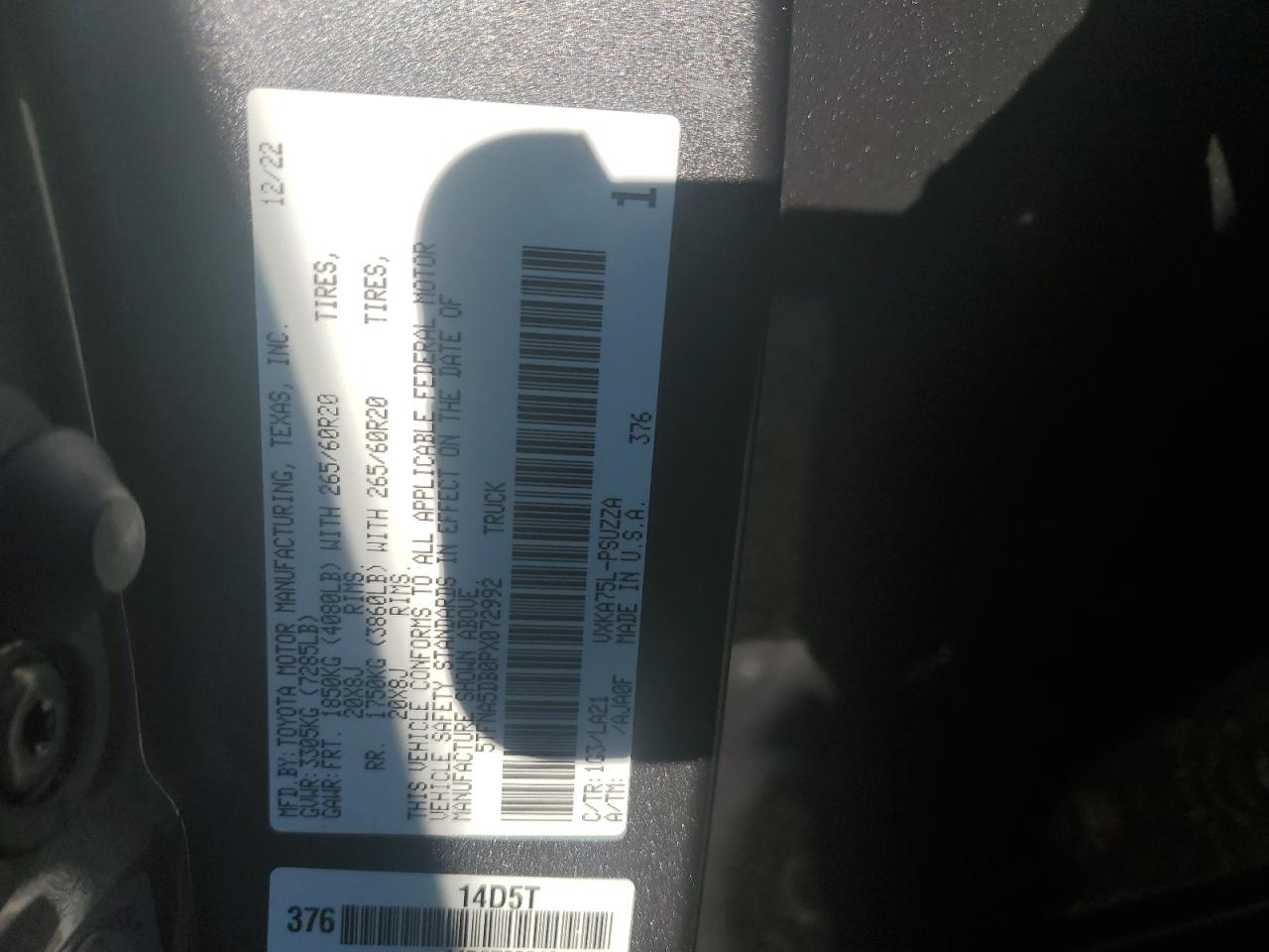 TOYOTA TUNDRA CREWMAX PLATINUM