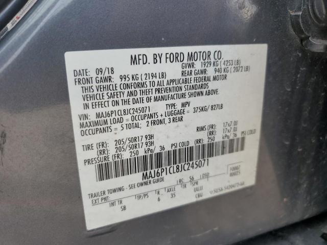 2018 FORD ECOSPORT SES MAJ6P1CL8JC245071