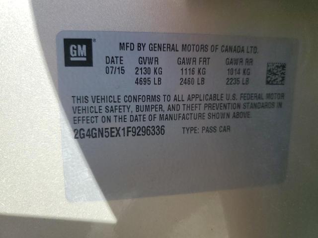 2015 BUICK REGAL PREM 2G4GN5EX1F9296336