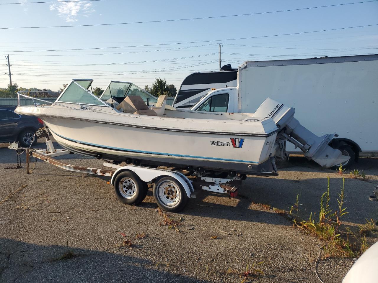 Lot #3263670691 1984 WELLS CARGO BOAT W/TRL